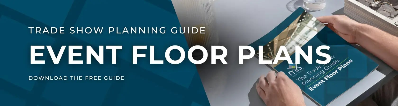 website banner for event floor plan guide. builder.